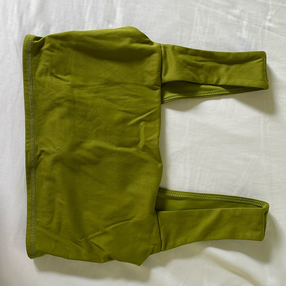 Popflex Allure crop bra in matcha